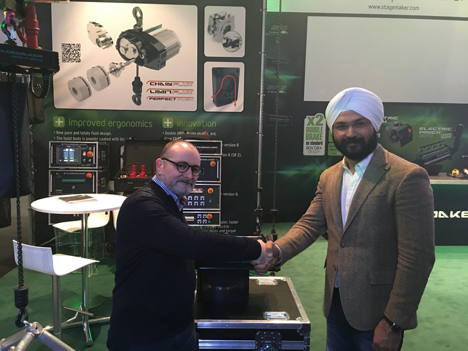 Verlinde Stagemaker equipment for entertainment and show-business industries now distributed in India